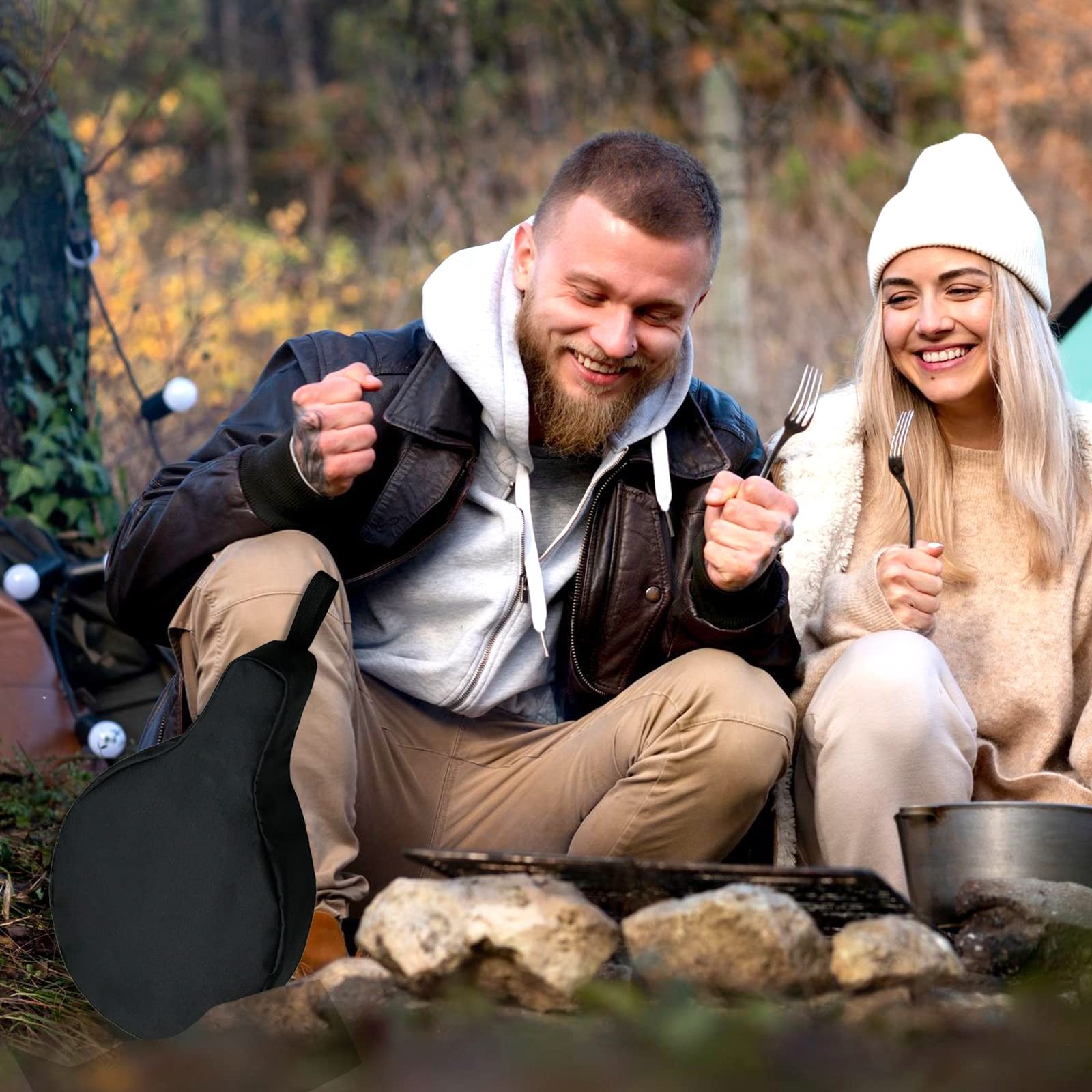 Cast Iron Camping Skillet Bag For 8/10/12in Skillets Durable Skillet Pan Storage