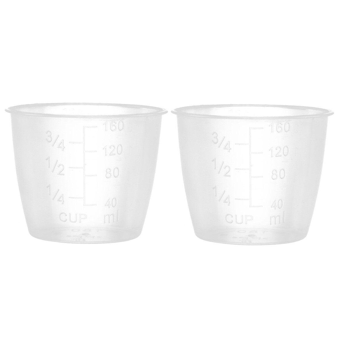 2 Pcs Rice Measuring Cups Clear Plastic Rice Cooker Replacement Kitchen Supply