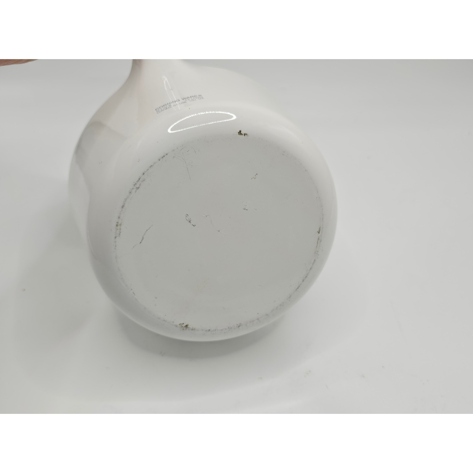 Corning Ware White Saucepan with Glass Lid 1.5 Liter U-1 1/2-B Vintage Cookware