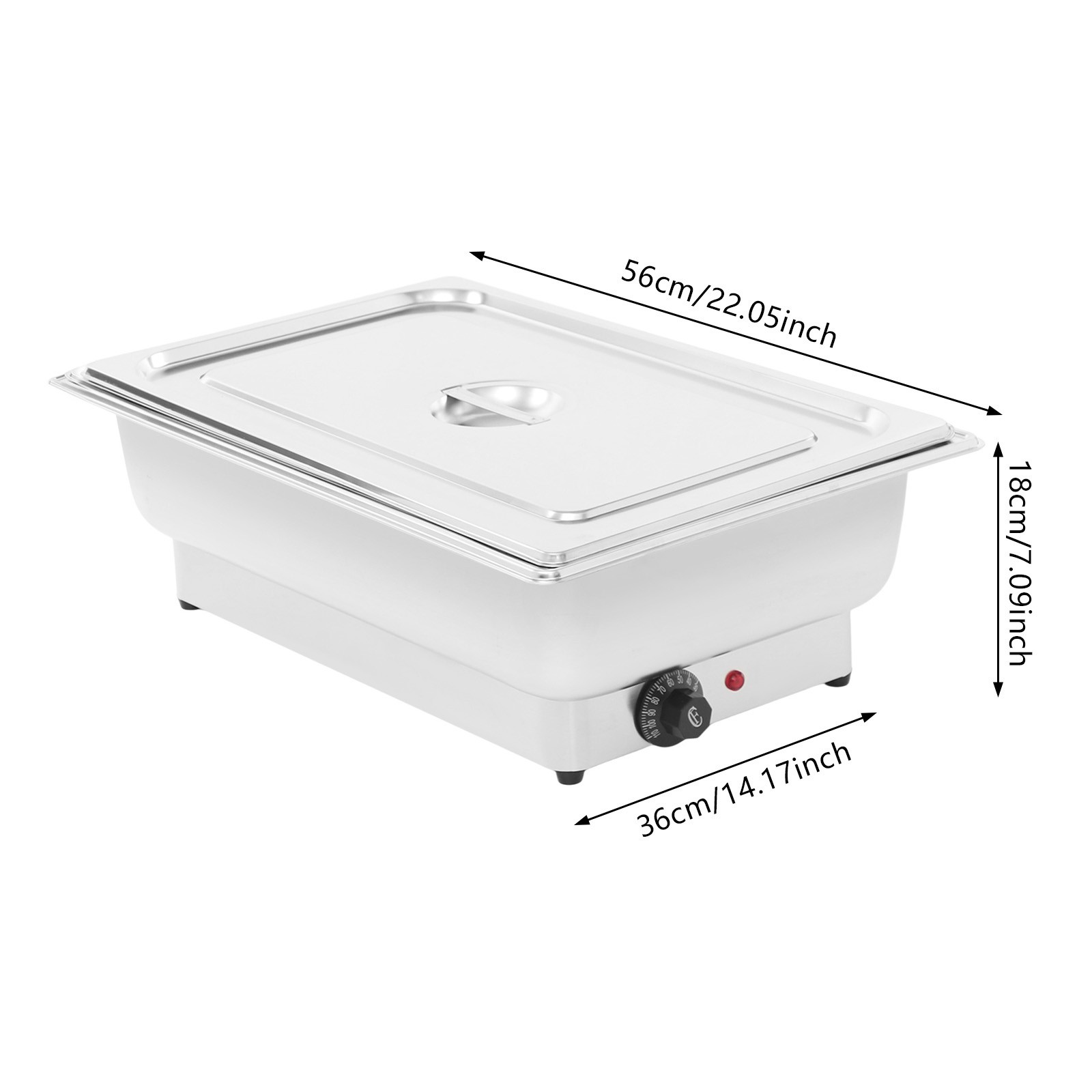600w Catering Buffet Servers,13.5l Dining Stove,chafing Dishes For Buffet Silver