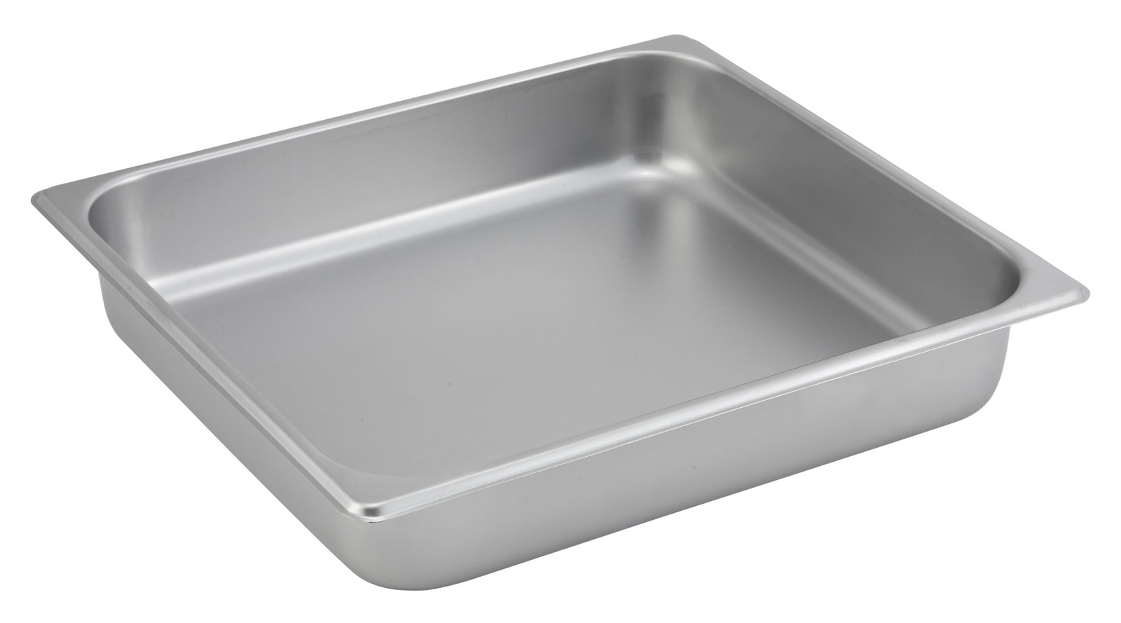 2/3 Size Pan 21/2 Inch Deep Stainless Steel Medium Food Prep Table Serving
