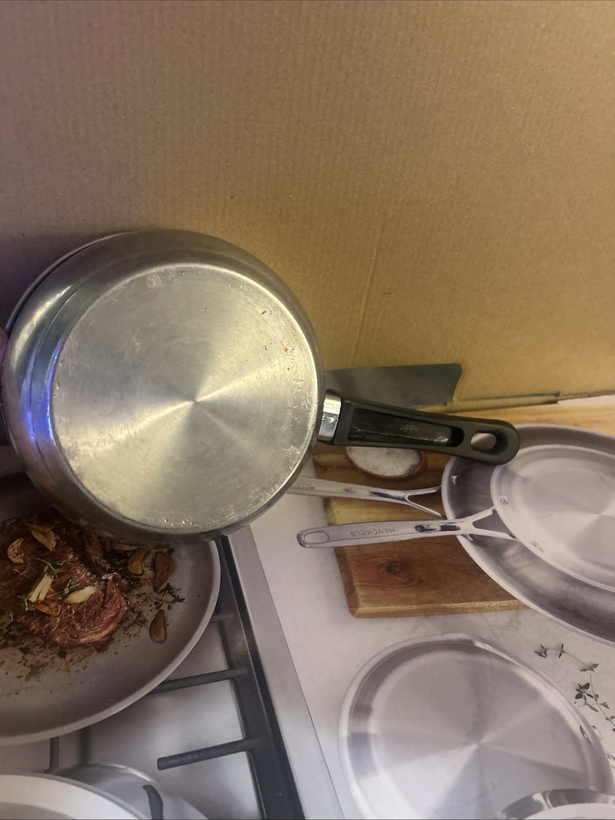 Pots And Pans Set Various Sizes Various Colors Includes Lids In Good Condition