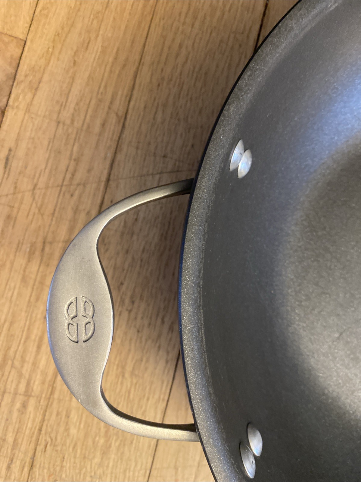 11” Calphalon #1611 Hard Anodized Aluminum Frying Chef Pan w/ Lid Hard to Find