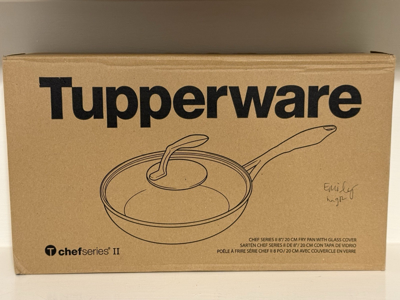 NEW Tupperware Chef Series II Frypan with Glass Cover | 8 in / 20 cm