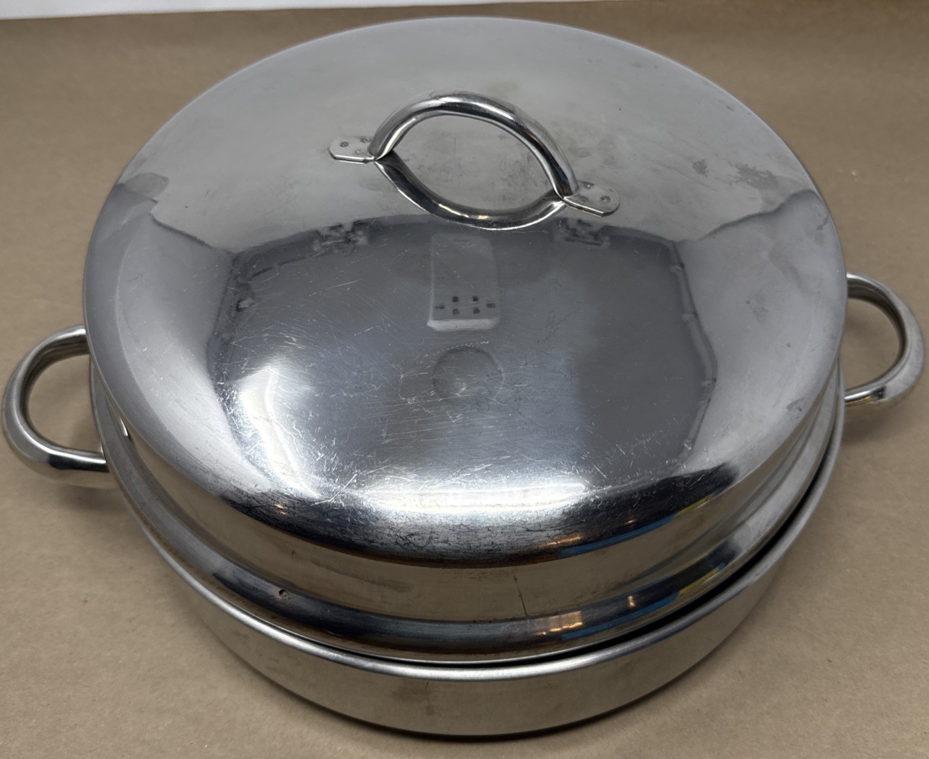 Tools of the Trade 12” 5 Qt 18/10 Stainless Steel Dutch Oven Stock Pot
