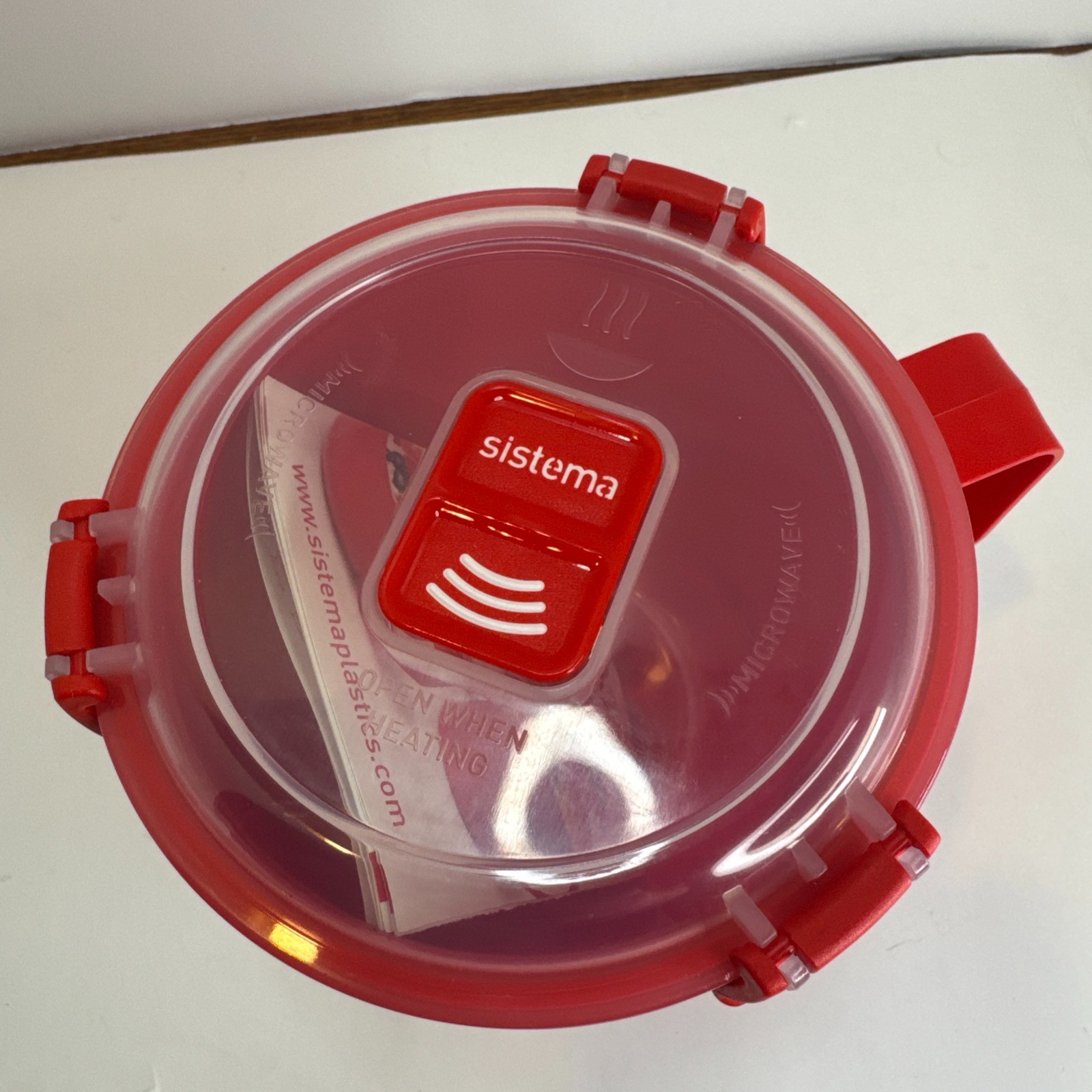 Sistema Microwaveable 900mL Soup Mug, Large Microwave Container w Steam Vent Lid