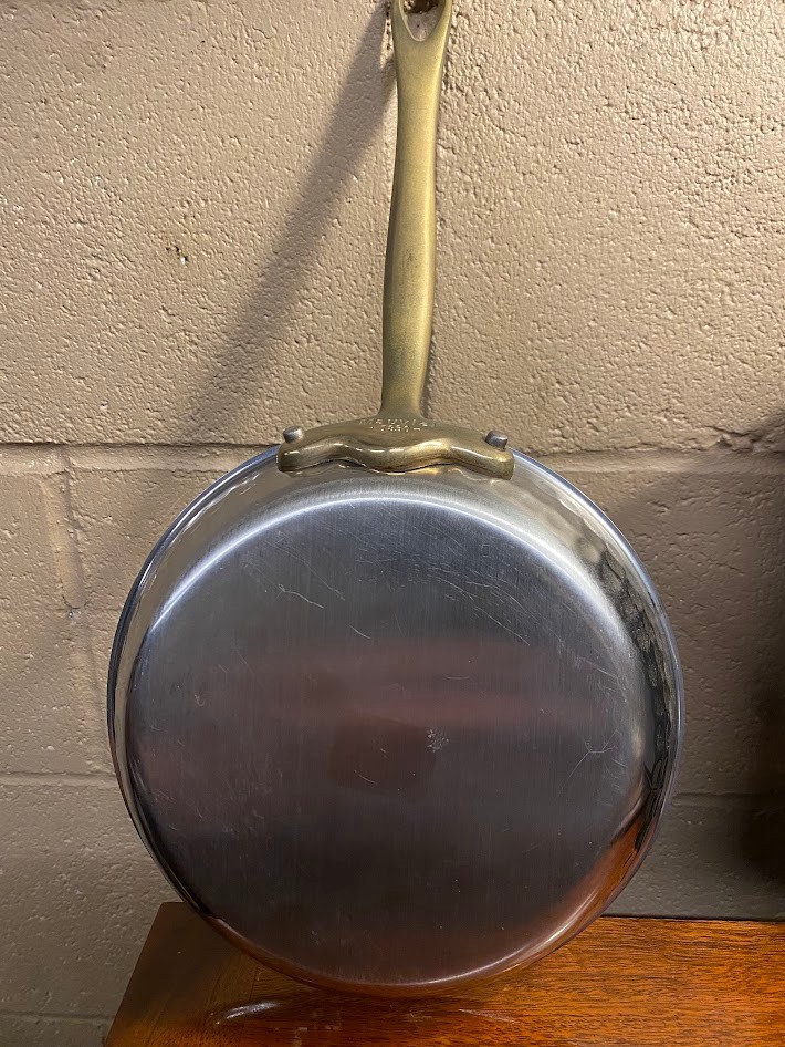 NWOT Mauviel M’ELITE B Hammered 5-Ply Frying Pan With Brass Handle 8″ FREE SHIP