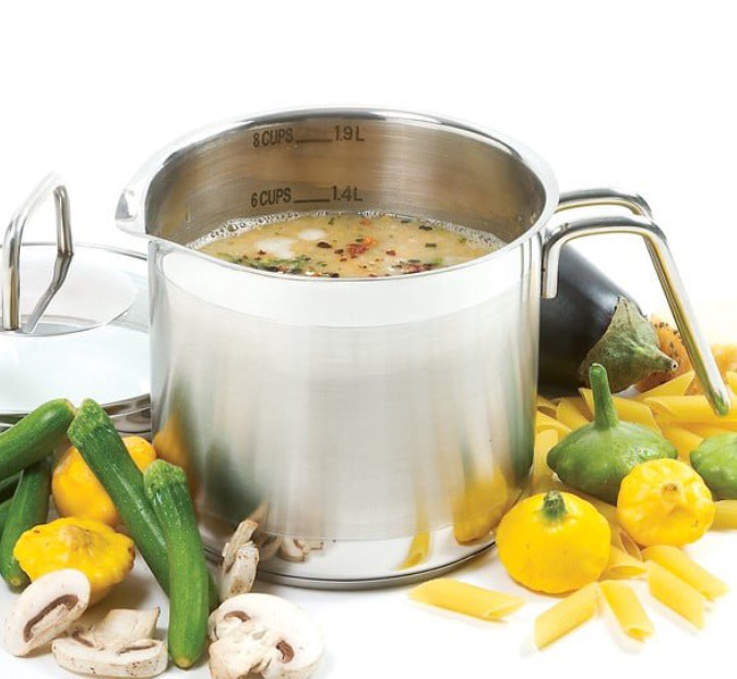 Krona Stainless Steel 8 Cup Multi Pot, 2 quarts, Silver
