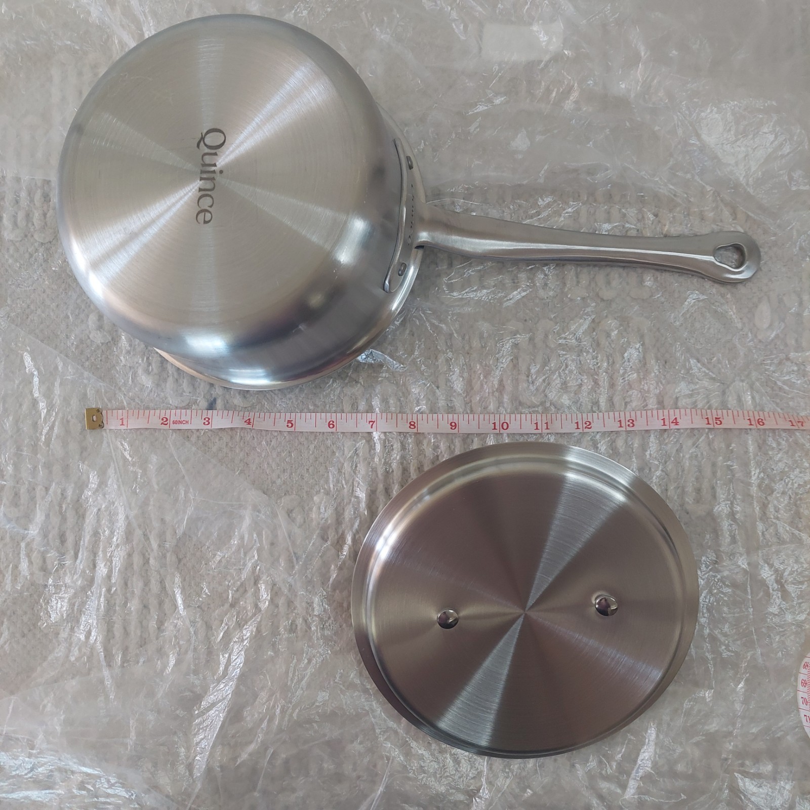 NWOT! Quince 2qt- 5ply Stainless Steel Non-Toxic Saucepan Pot With Lid! (G19)