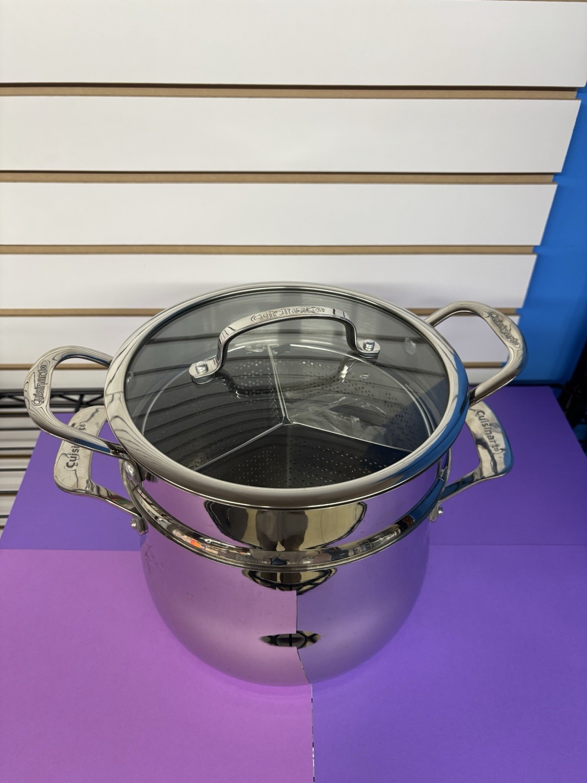 6 Quart/5.7 Liter five piece pasta pot with strainer basket @ quarter baskets￼