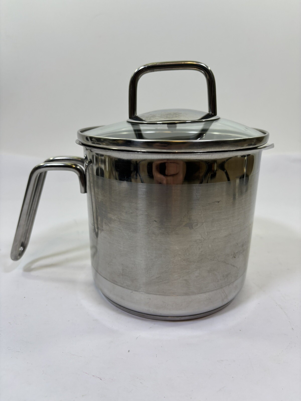 Krona Norpro 18/10 Stainless Steel Inox Rostfrei 8 Cup, Glass Drain Lid & Handle