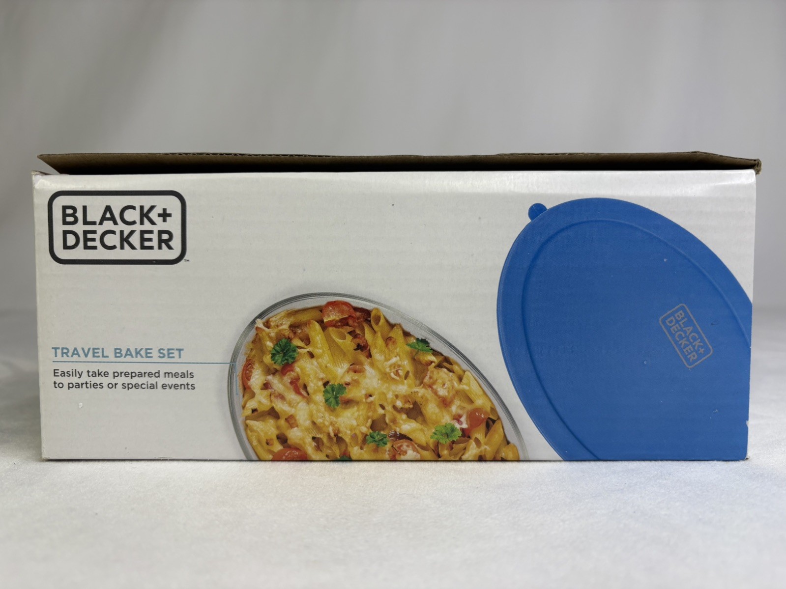 Portable Travel Bake Set 1.6L Glass Casserole Baking Dish, Lid, & Bag – New