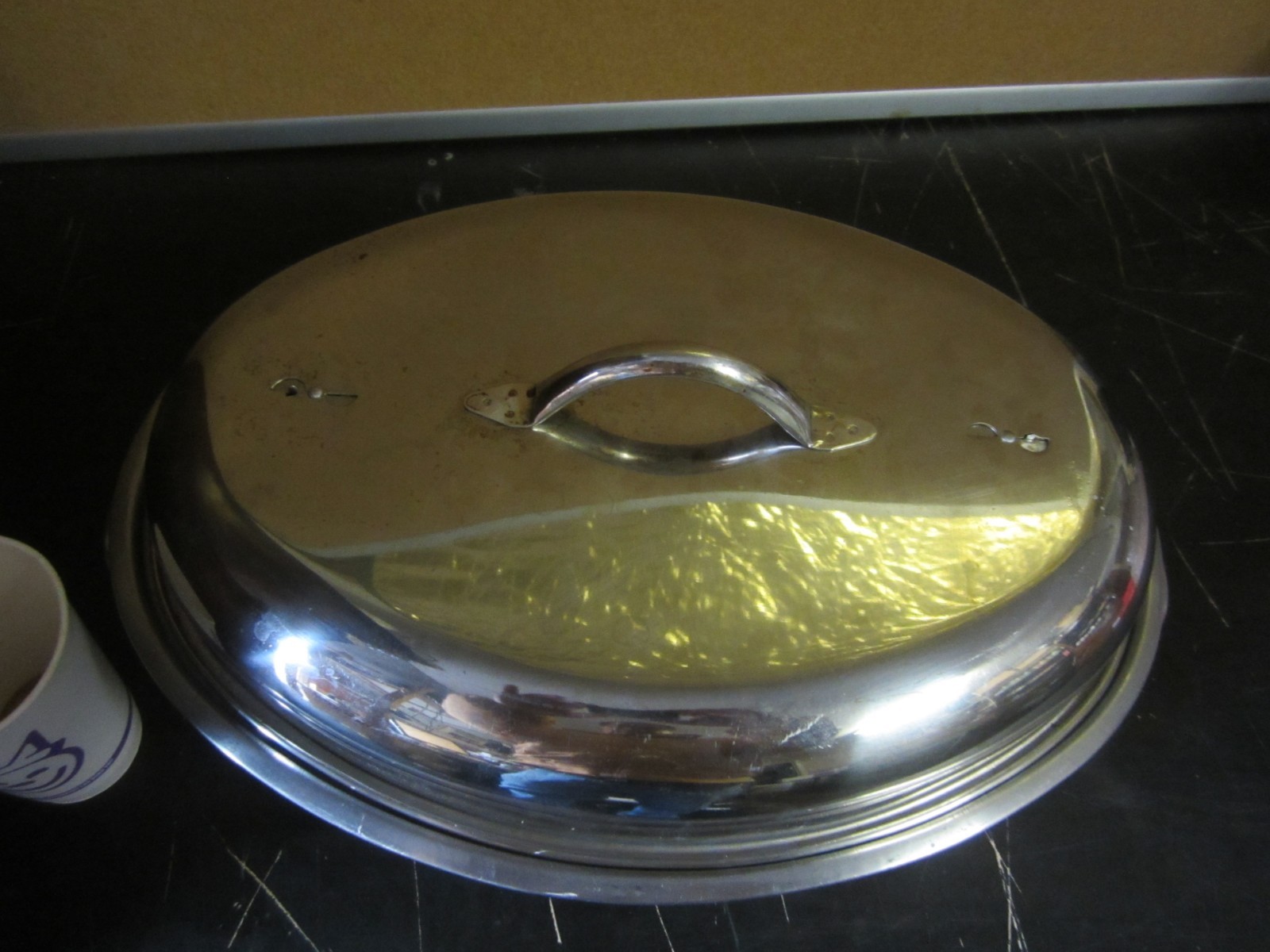 Standard Roasting Pan Large Pot Stainless Steel Pot, Lid.