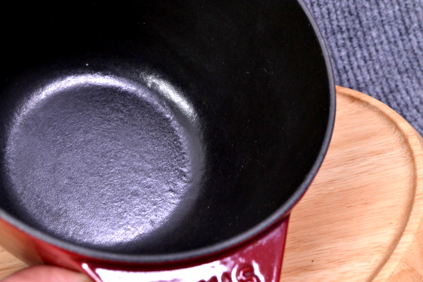 Staub Red La Cocotte de GOHAN 16cm Rice Pot Cooking 6 1/4″ France Cast Iron