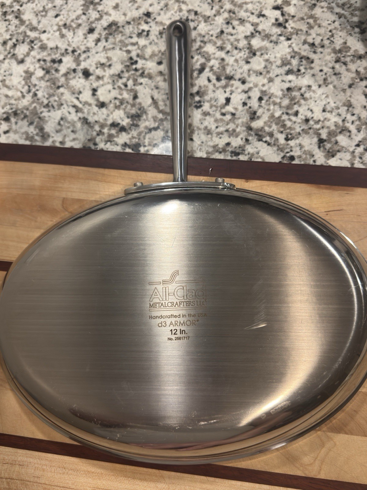 All-Clad d3 ARMOR 12 in Stainless Steel Frying Pan Skillet Induction Ready