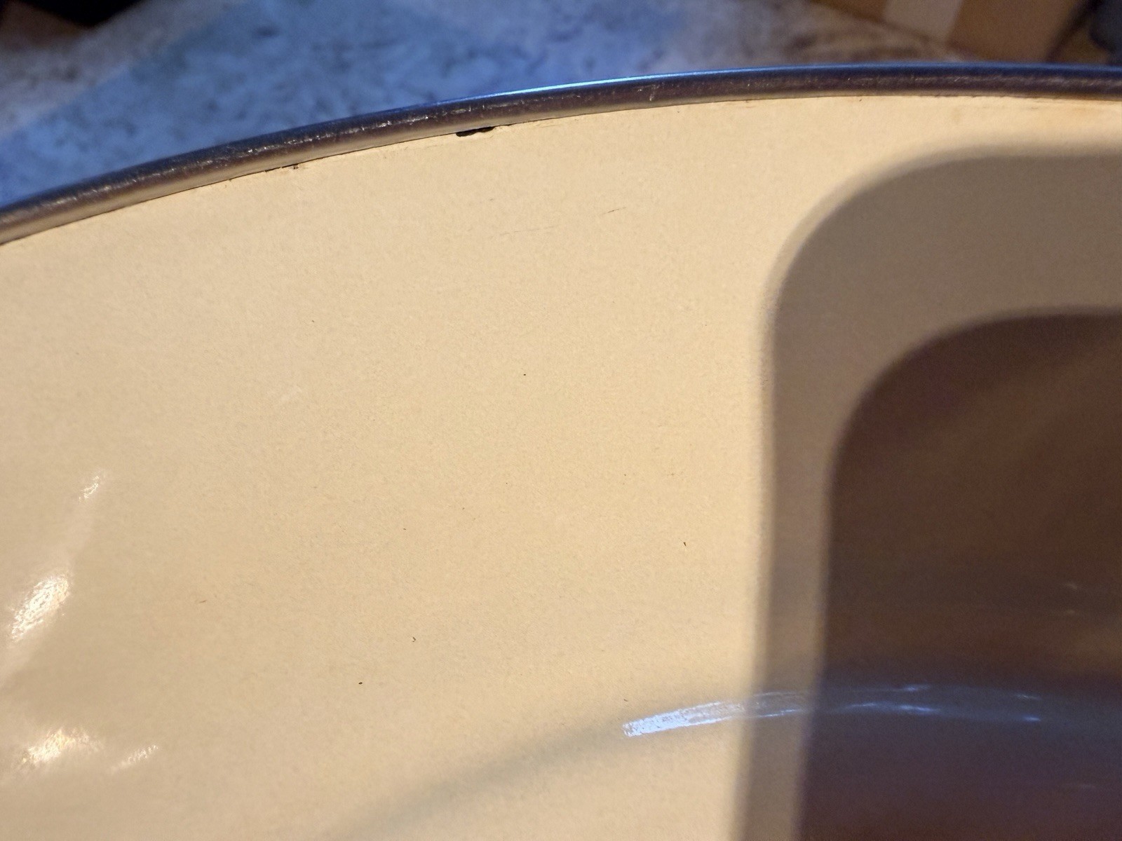 Le Creuset 24 cm / ~9 3/8” Flame, Steel On Enamel 8 Qt Stock Pot, Lid ONLY