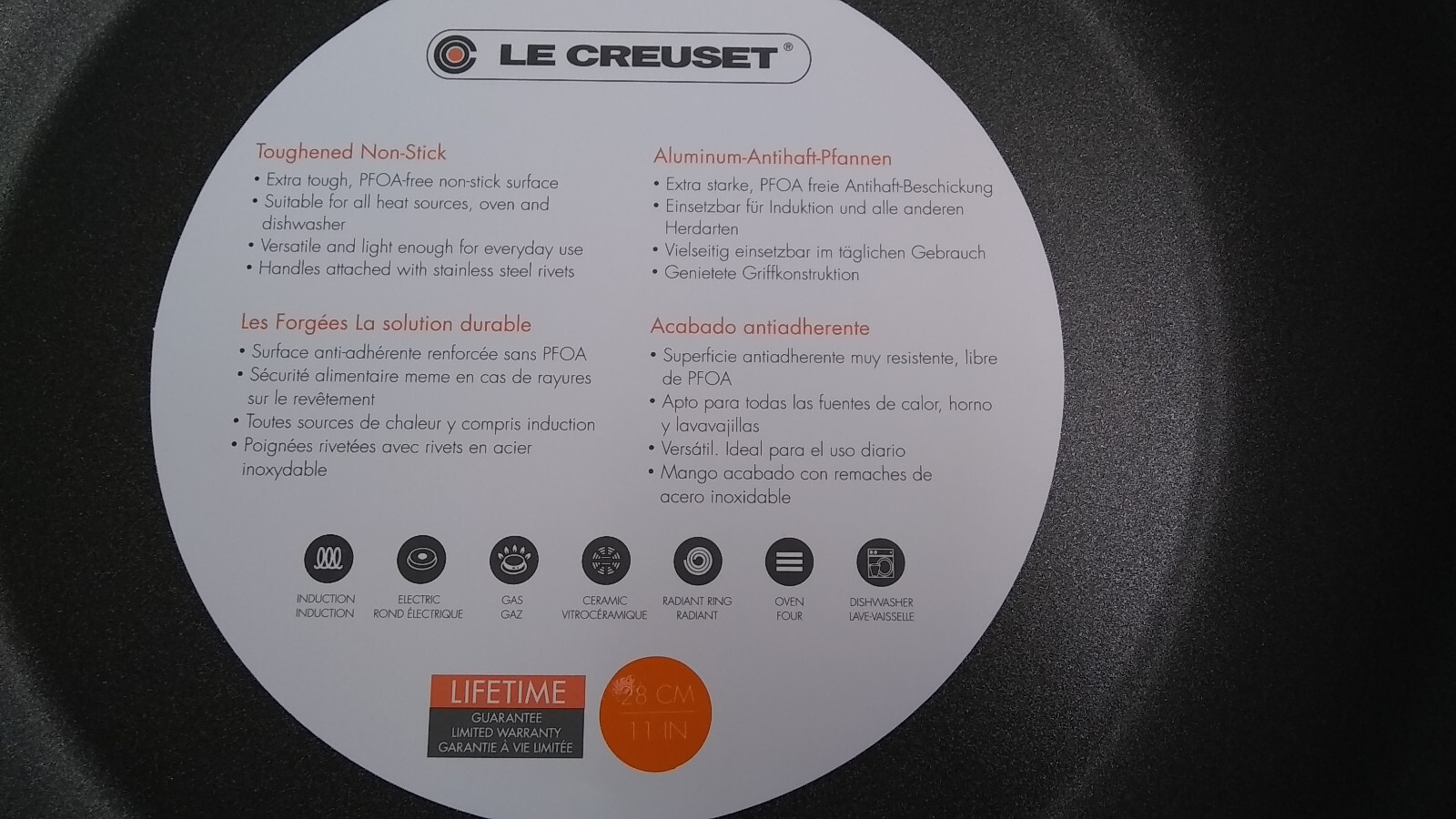 Le Creuset Toughened Nonstick Pro Deep Fry Pan, 11-Inch *NEW*
