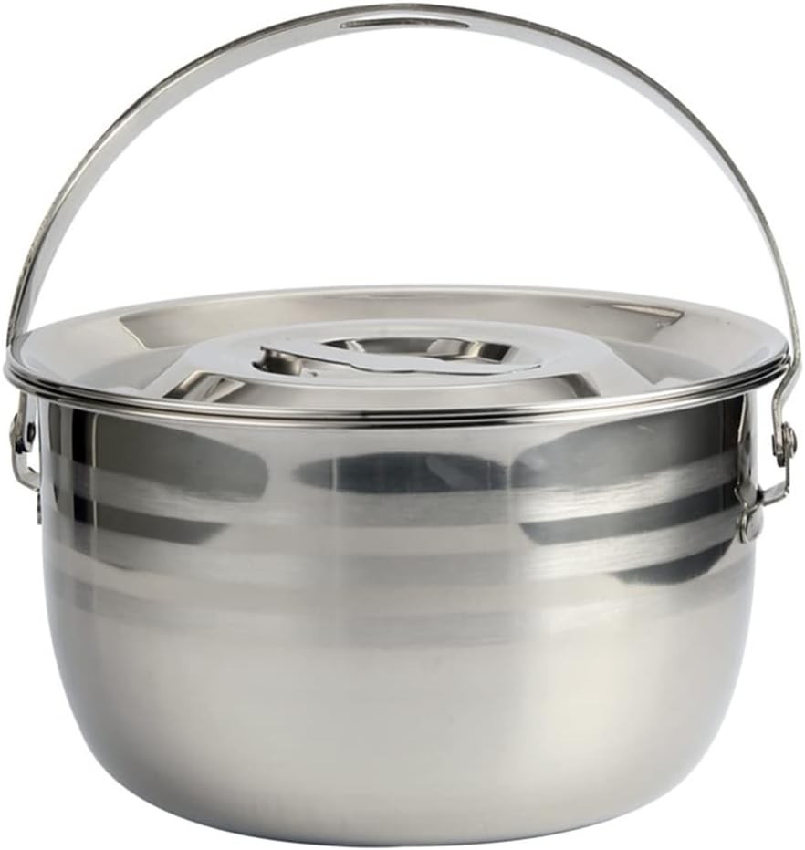 Large Capacity Soup Pot Nonstick Stew Pot Camping Cookware Stainless Steel