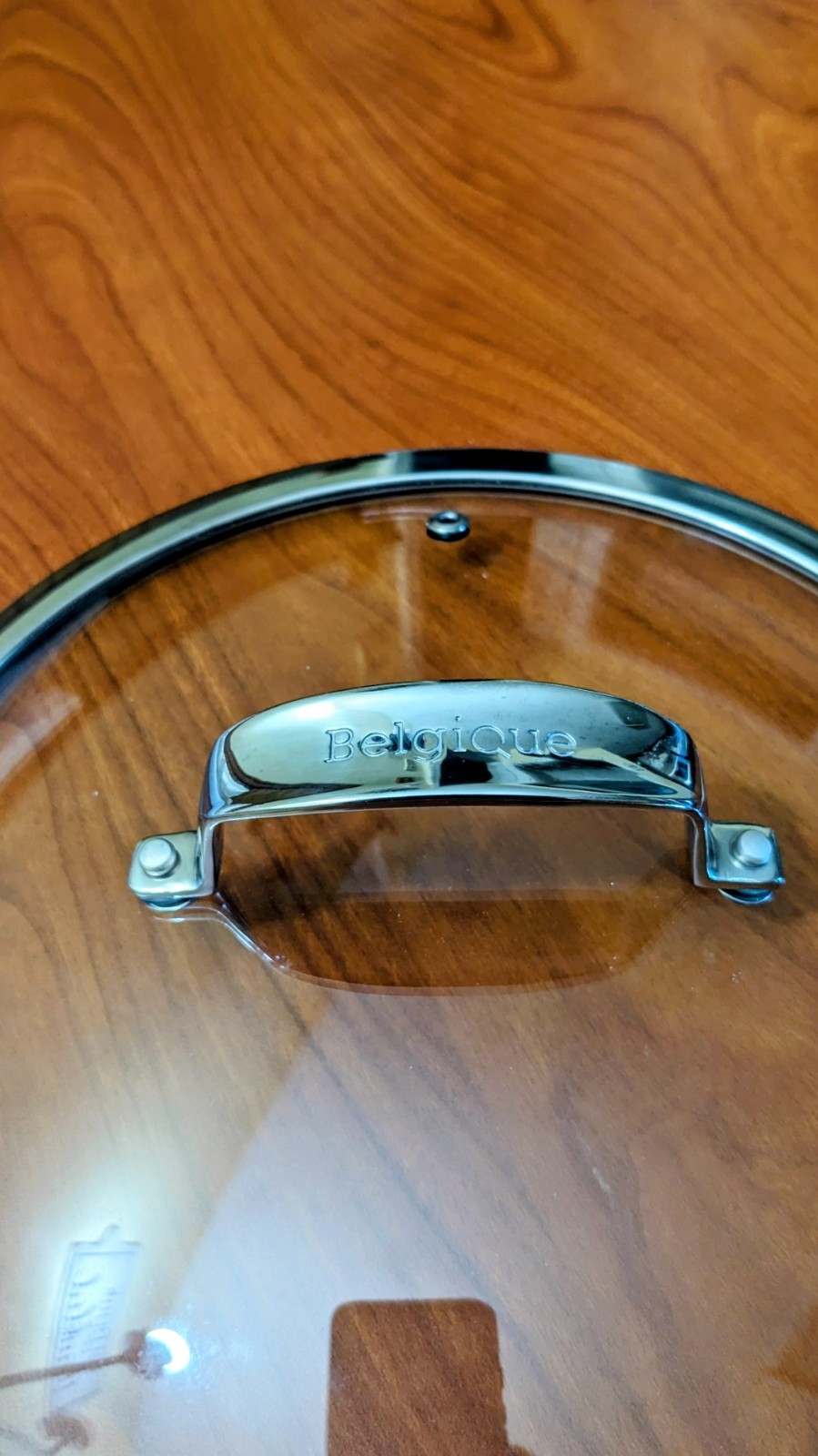 BELGIQUE Glass Pot Pan Replacement 9 1/4″ Lid Only Vented Stainless Rim