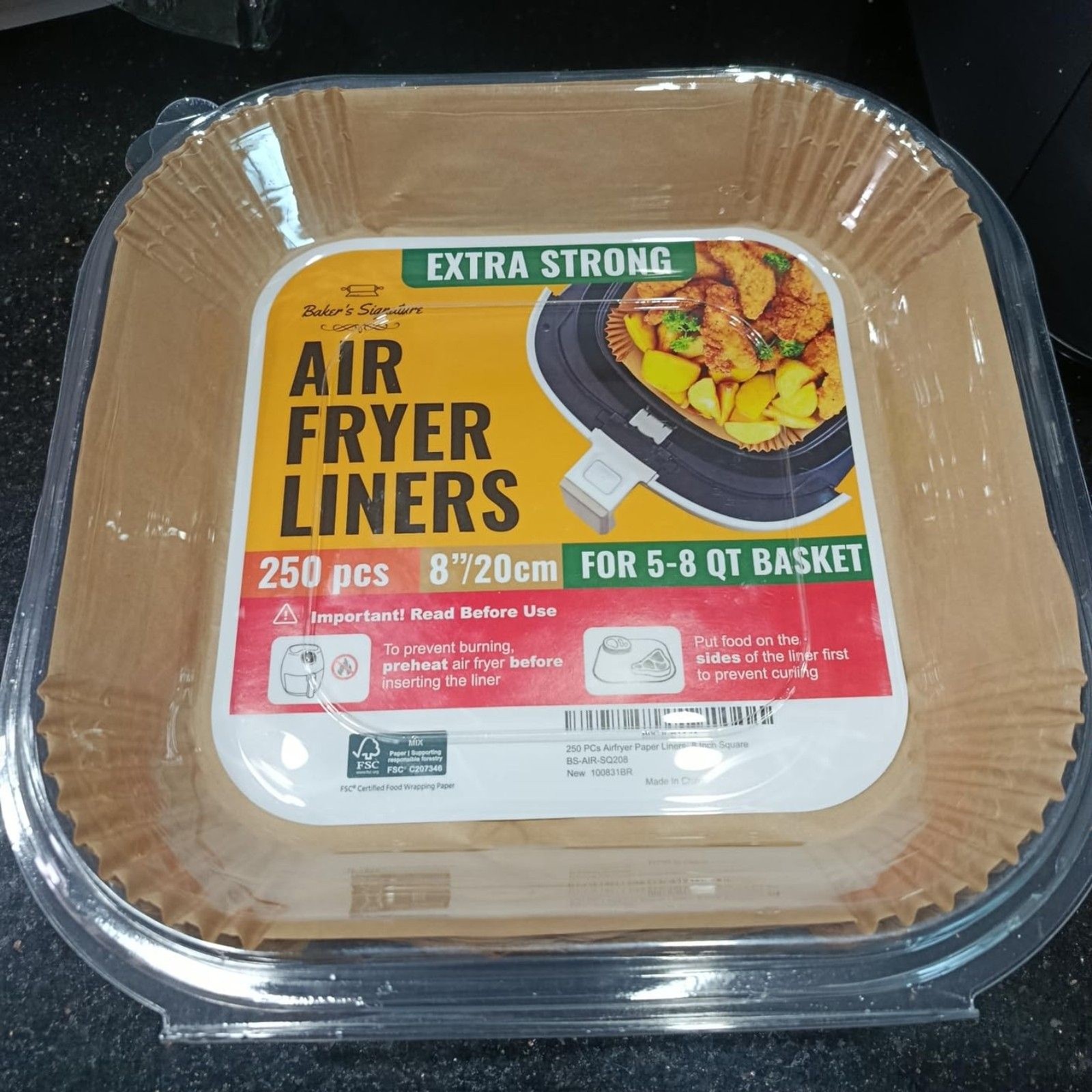 Air Fryer Parchment Liners 125 Pack Disposable Non Stick