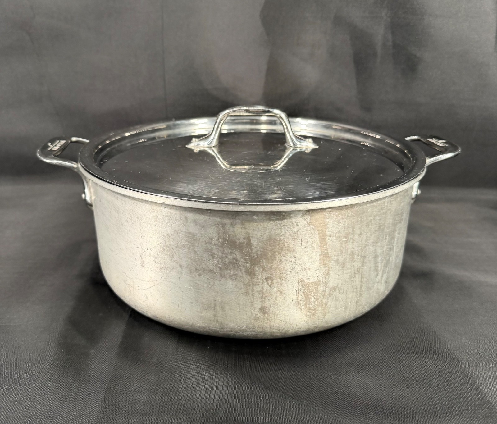 Vintage All Clad Master Chef2 Stockpot 6 Qt. Stainless Steel w/Lid – Made in USA
