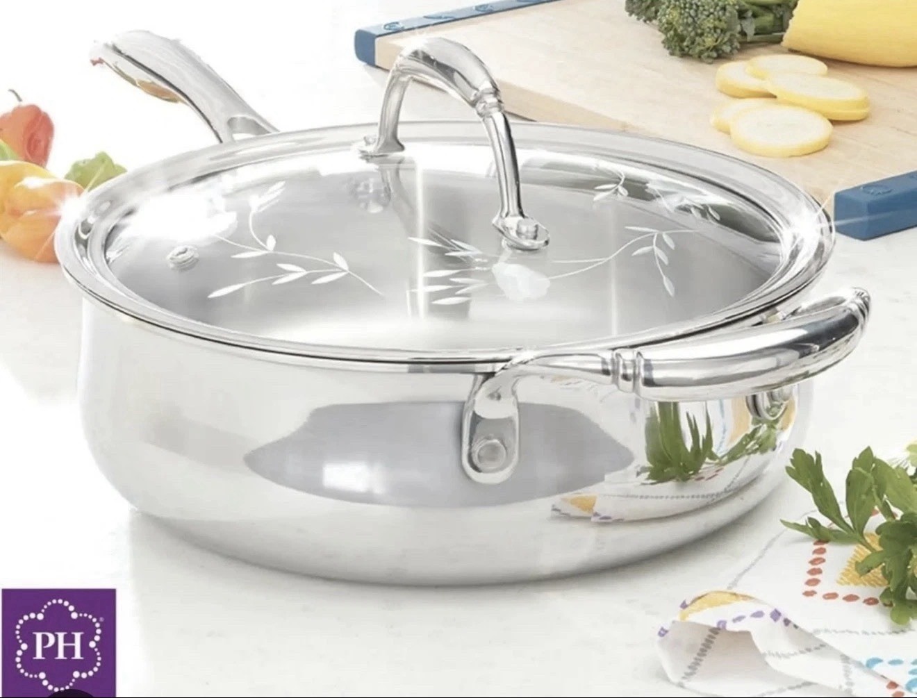 Princess House Tri-Ply Stainless Steel 10”/25.4 Saute Pan (10835)