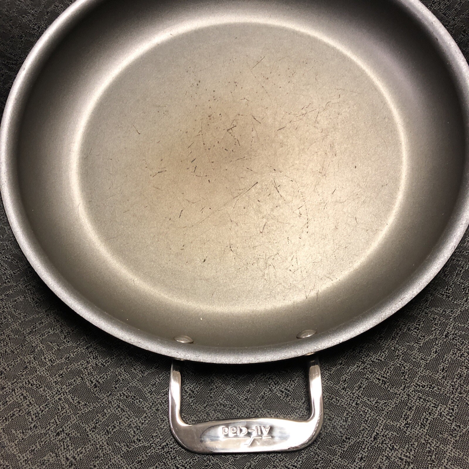 All Clad Non-Stick Frying Pan Black Steel Handle Fry Pan Skillet 12 inch 30cm