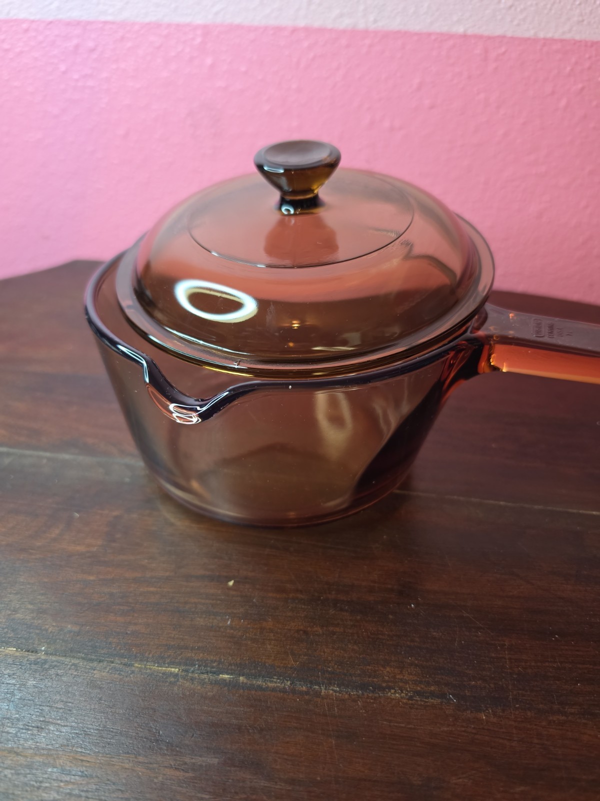 Corning Ware Vision Glass Cookware 1 L Sauce Pan with Pour Spout & Lid