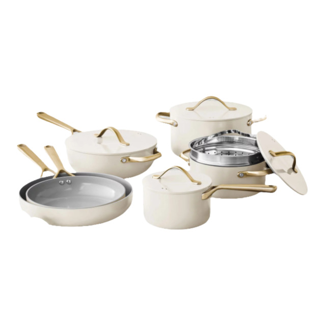 Member’s Mark 11-Piece Modern Ceramic Cookware Set – Multicolor (MCCS11)