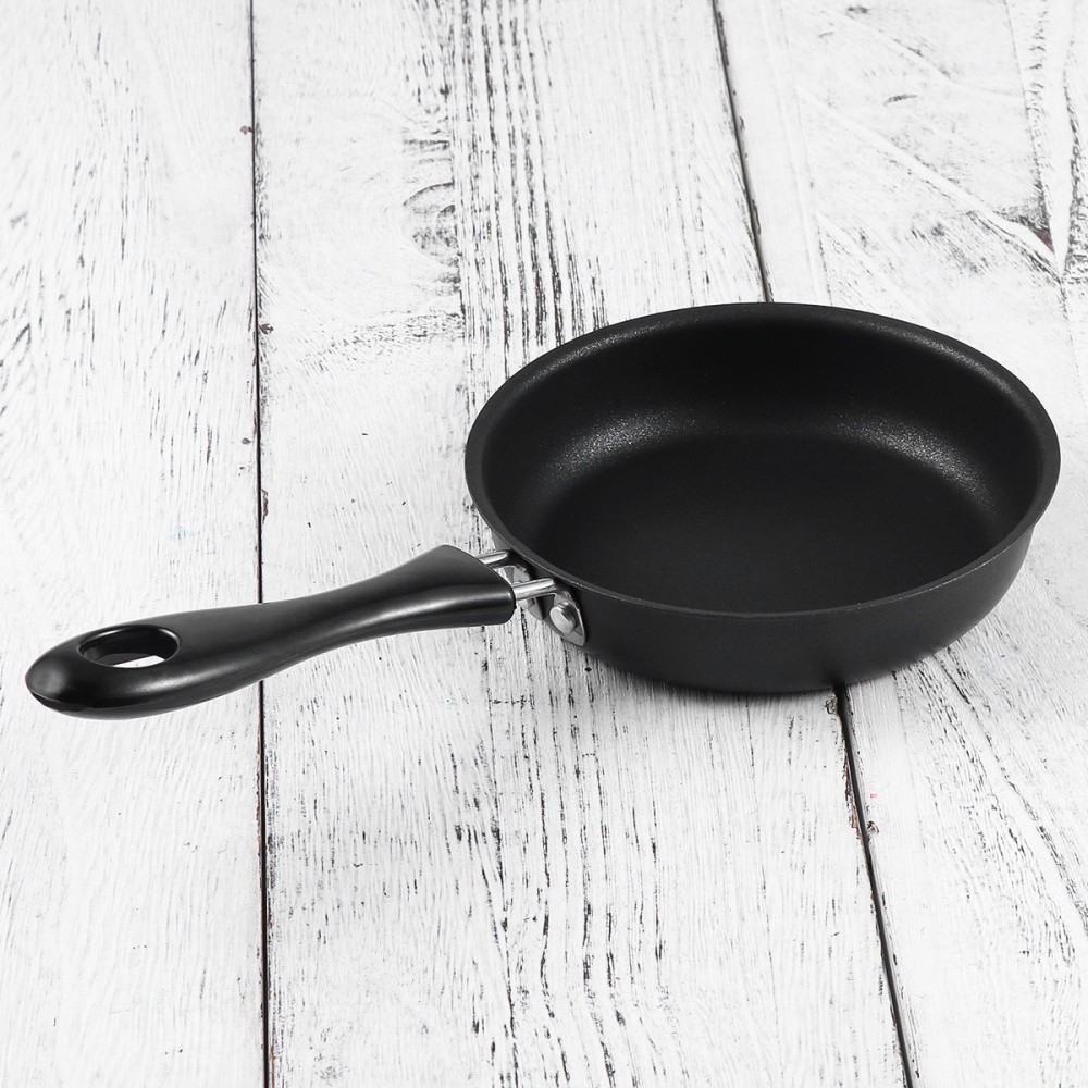 1Pcs Reusable Non-Stick Egg Frying Pan Black Mini Omelette Cooking Pan