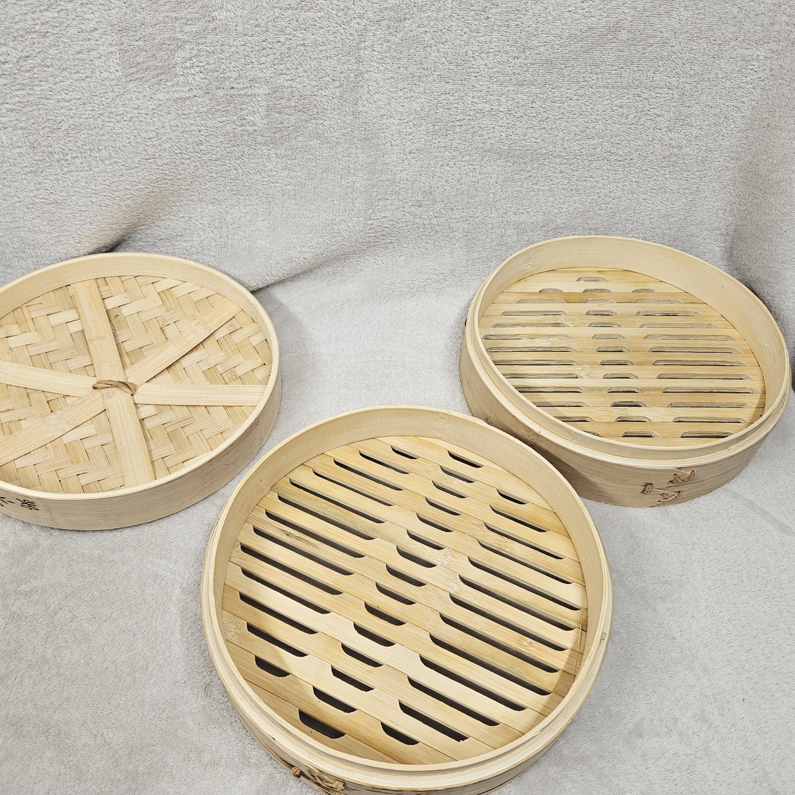 Bamboo Steamer Basket With Lid Vegetable Dumpling Streamer Two Tier