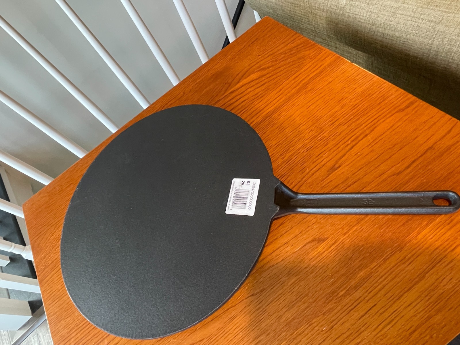 Le Creuset Crepe Pan Cast Iron 32 / 12.5″ Matte Black Flat Griddle Skillet NWOB