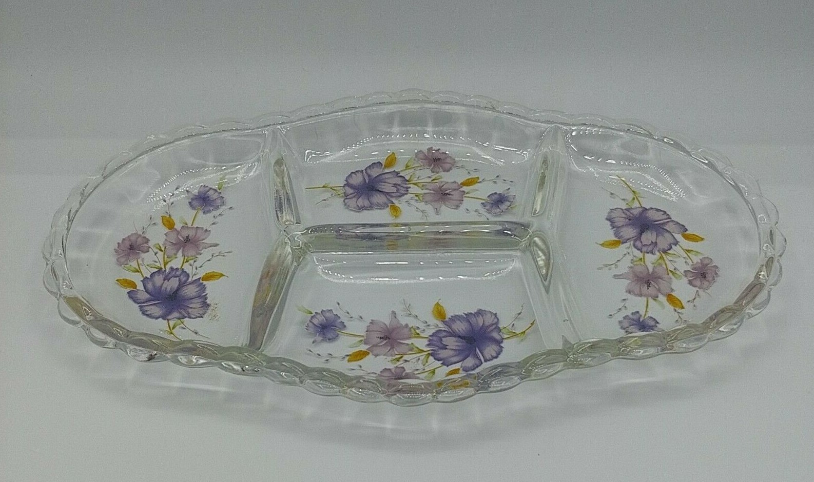 Blancstone Oven Microwave Dishwasher Safe 4 Section Serving Tray 12.25″ x 7.5″