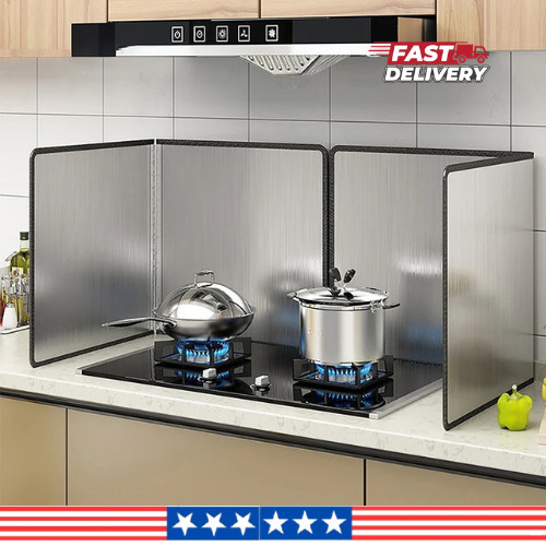 Stainless Steel Oil Splatter Screen Frying Pan Grease Guard