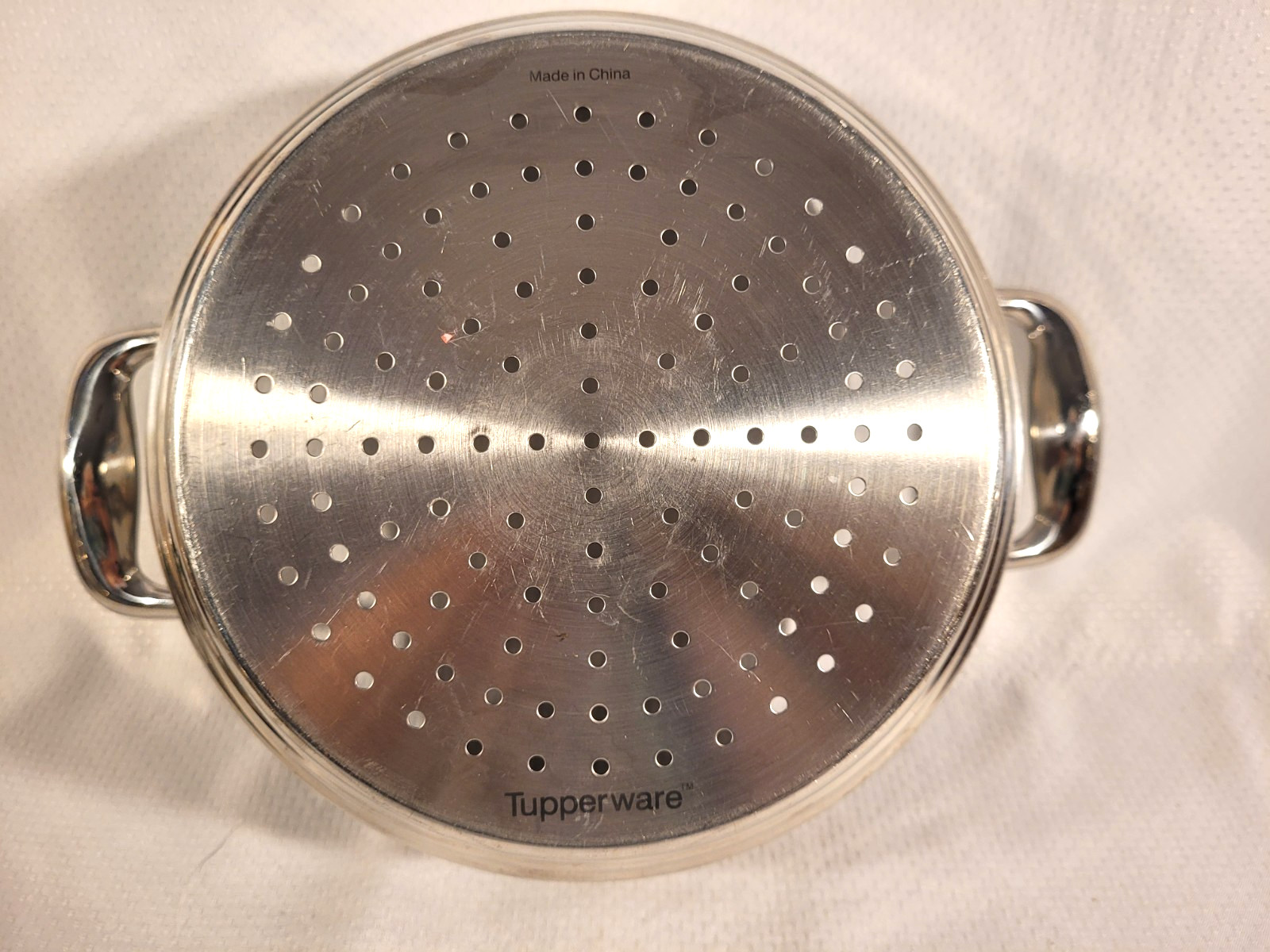 TUPPERWARE CHEF SERIES STAINLESS STEAMER INSERT FOR 2.5 QT. & 3 QT. SAUCEPAN
