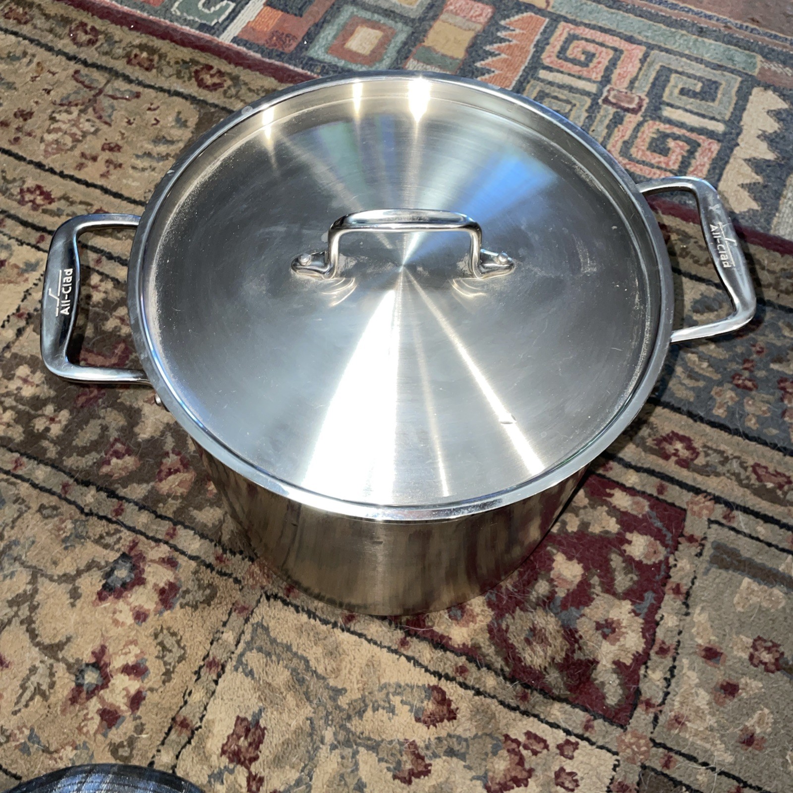 All-Clad Stainless Steel Dishwasher Safe Stockpot Cookware, 10” Deep, 11” Wide