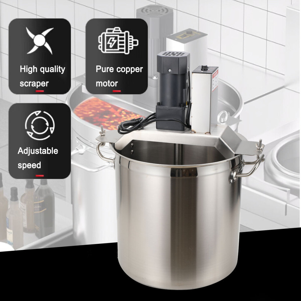 Automatic Food Mixer 110V Stainless Steel Food Mixer Hot Pot Stirrer Cooking