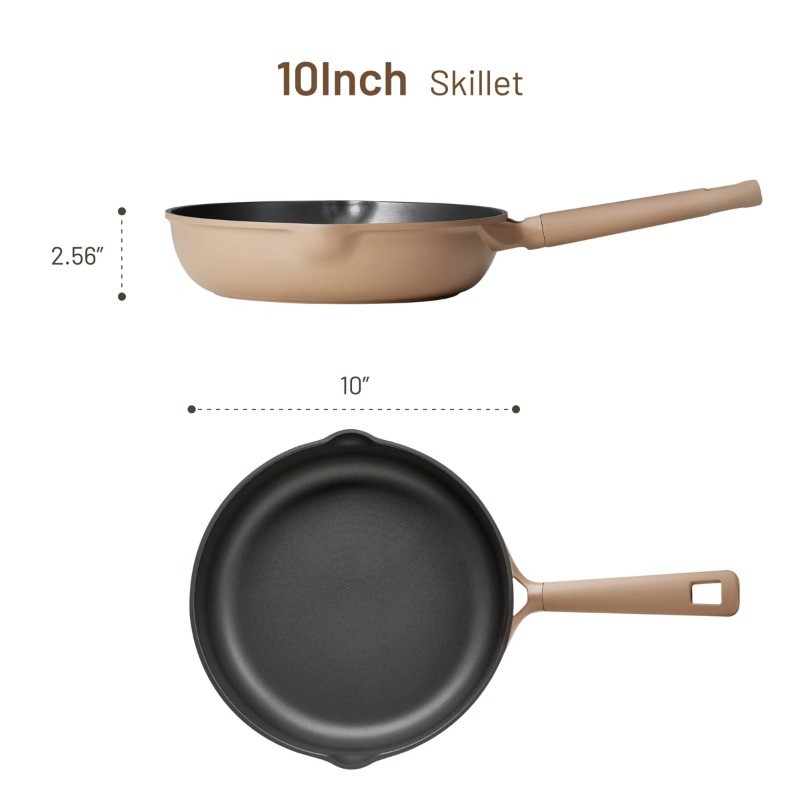 10″ Nonstick Fry Pan Taupe