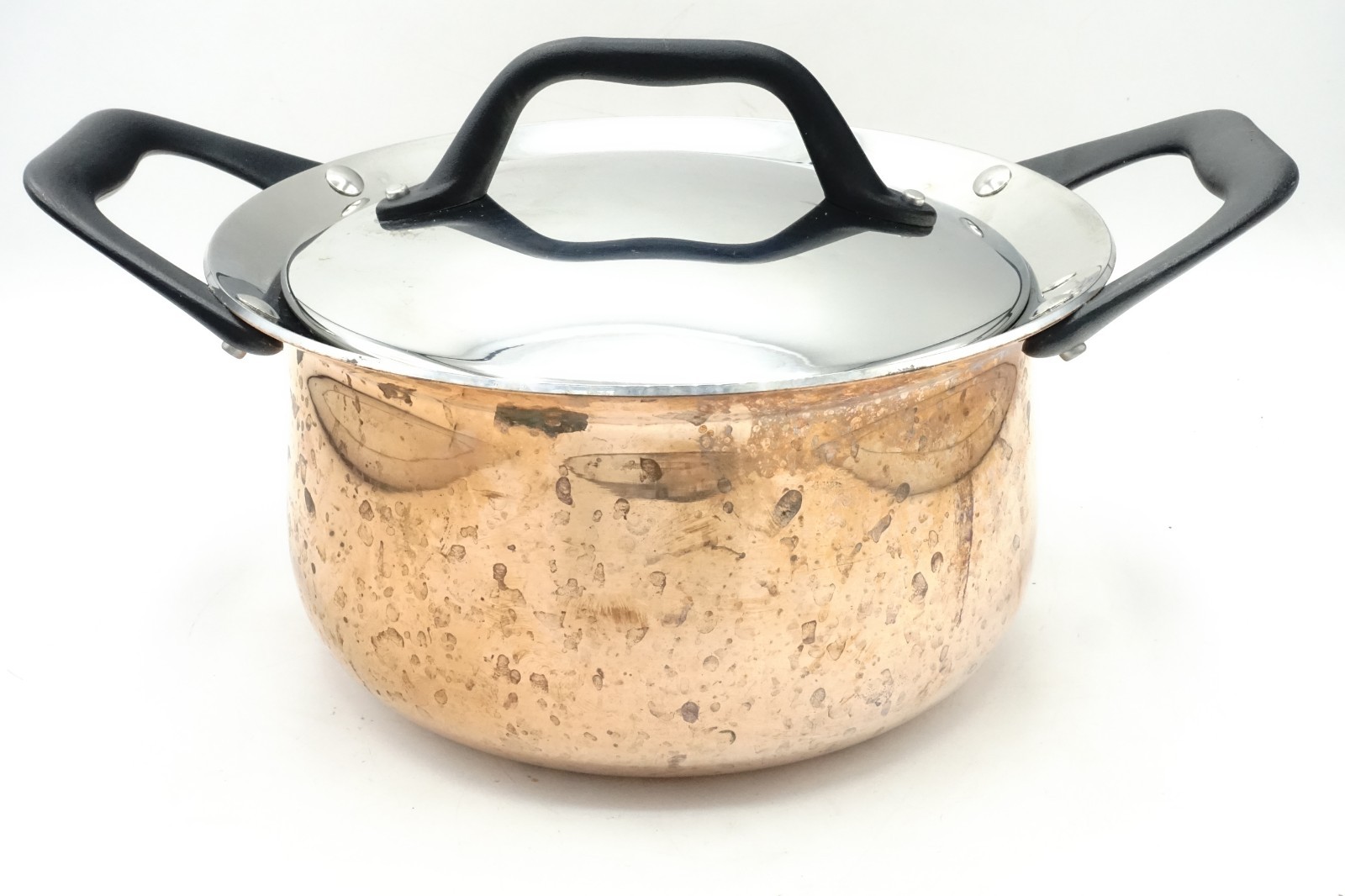Tramontina Barazzoni Butterfly 6.5 inch Pot w/ Lid Copper Exterior Limited Ed.