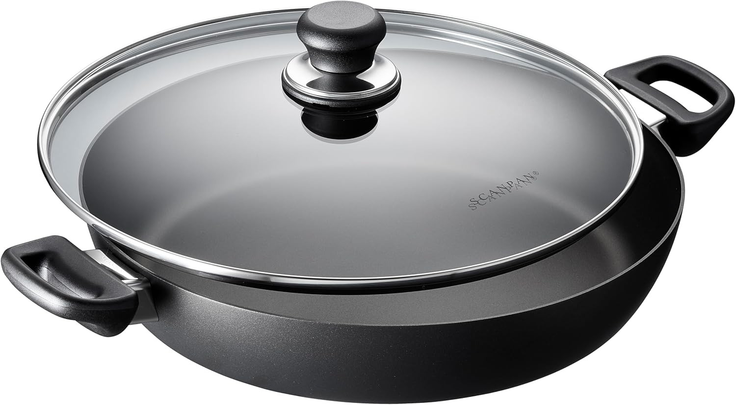 Classic 12 1/2 Inch (4.25 QT) Nonstick Chef Pan with Lid – Compatible with Gas a