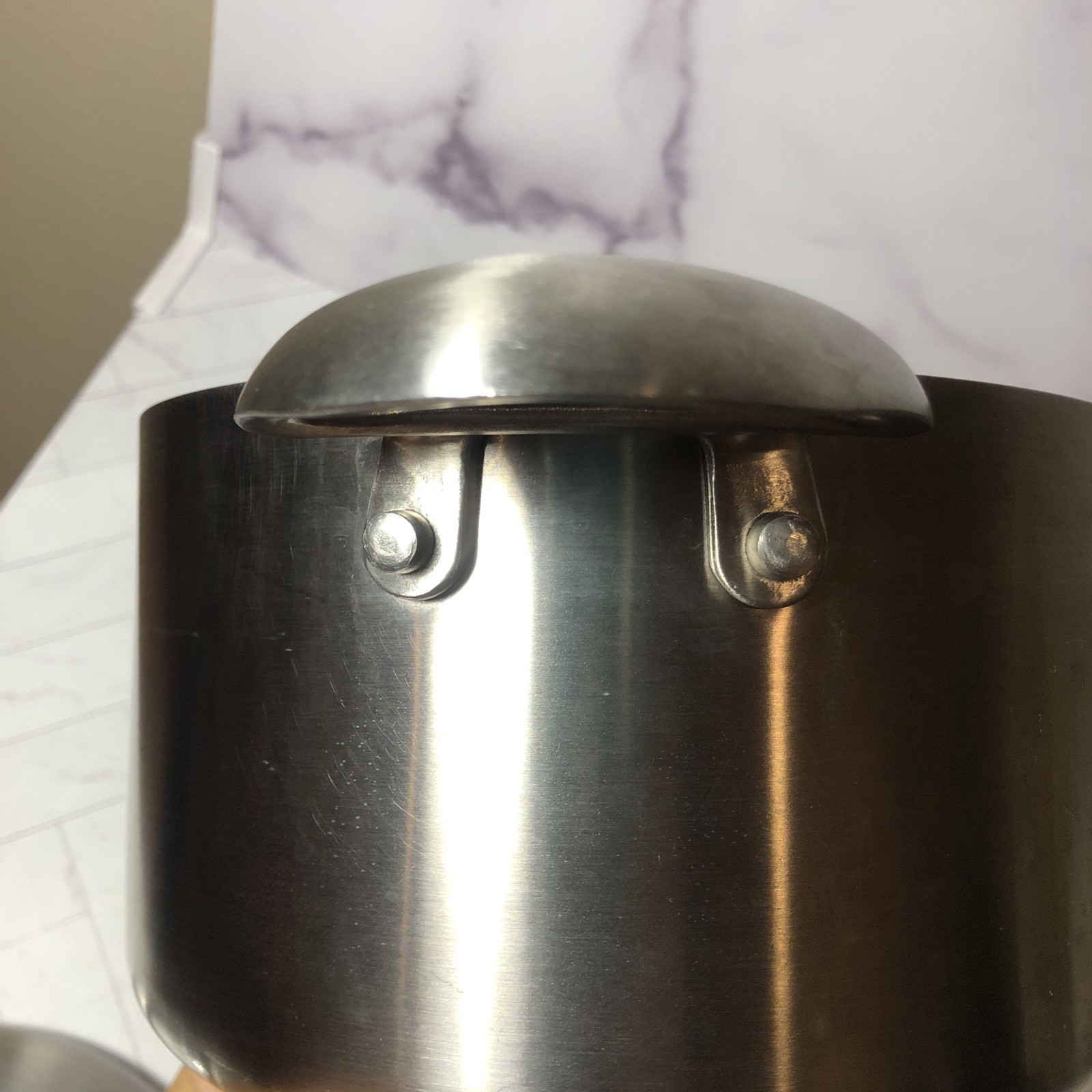 Scanpan Ctx M-03 3.25 Quart Sauce Pot Ceramic Titanium Induction w Lid CLEAN