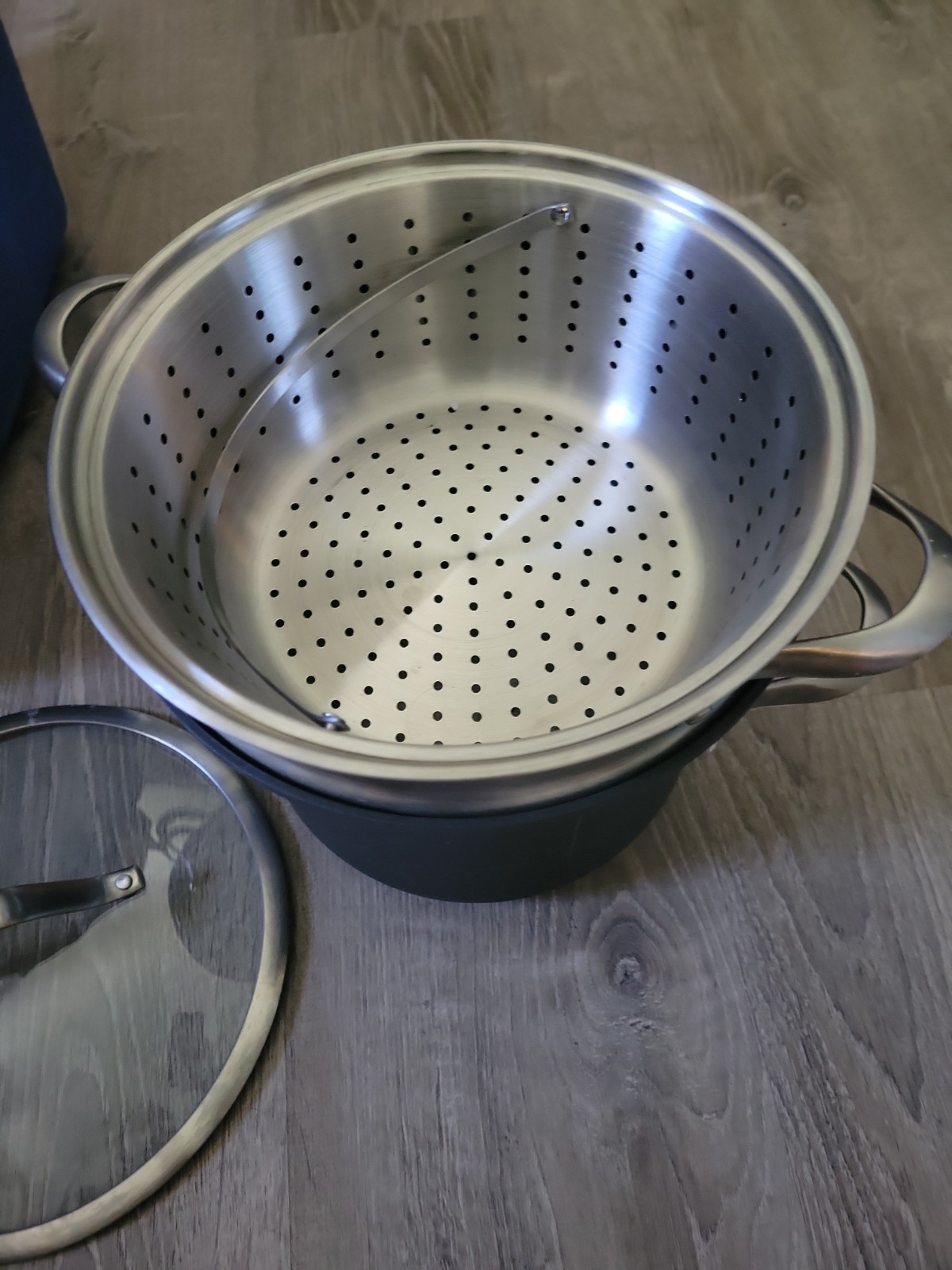 Calphalon 8qt Hard Anodized Nonstick Multipot Pan Pot Steamer Pasta Cooker Oven