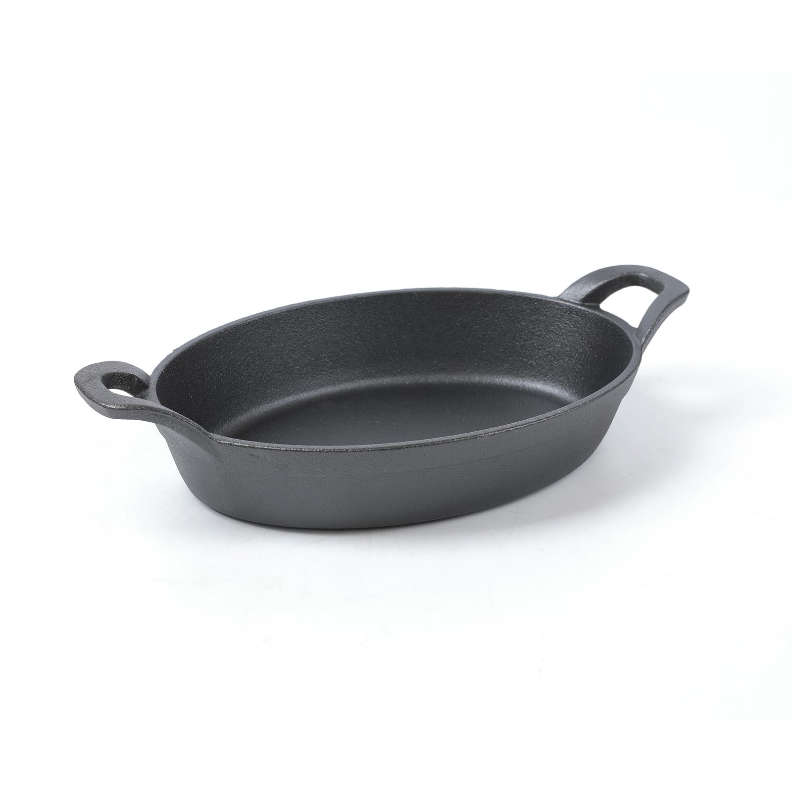 Hawok Cast Iron Oval Casserole Dish Au Gratin Cookware 4 Pcs