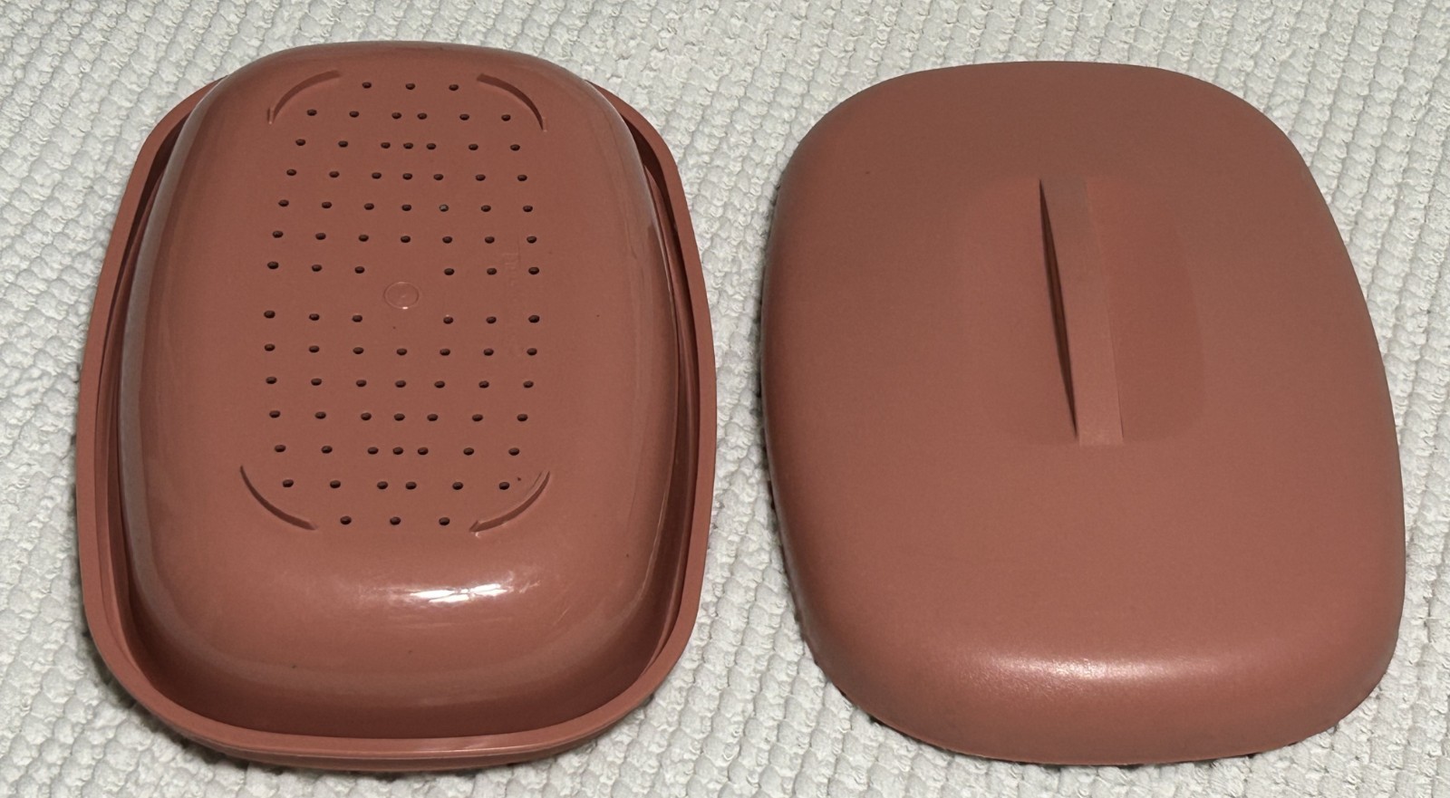 Dusty Rose Mauve TUPPERWARE Microwave Steamer Replacement Parts Lid Basket 1273