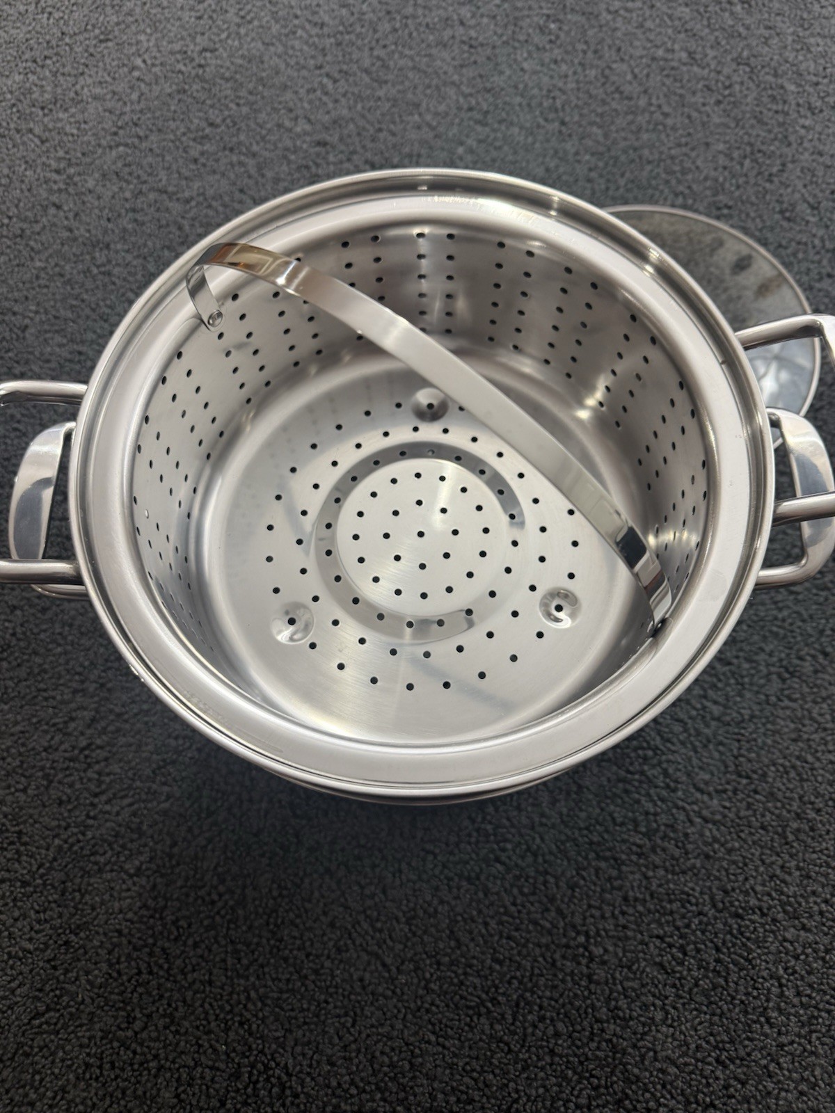 Denmark Stainless Pasta Pot Set 10” Stock Pot w/2 Strainers & Glass Lid
