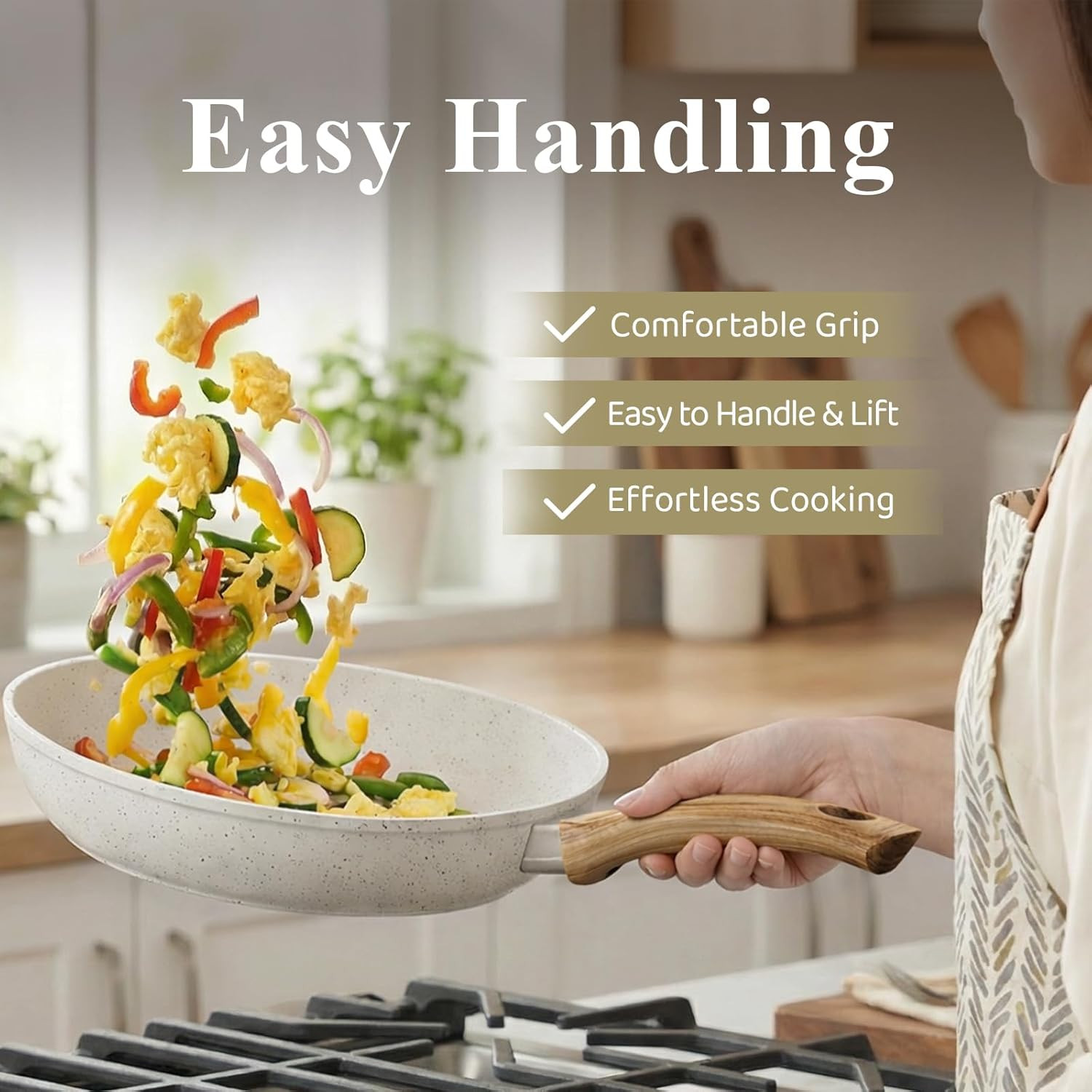 25-Piece Non-Stick Titanium Ceramic Cookware Set, Induction Ready