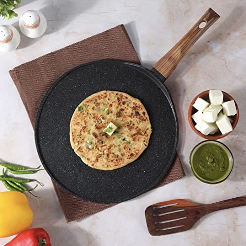 Zest Plus Aluminium Die Cast Non Stick Roti/Chapati Tawa – 31 cm | 31 cm Tawa