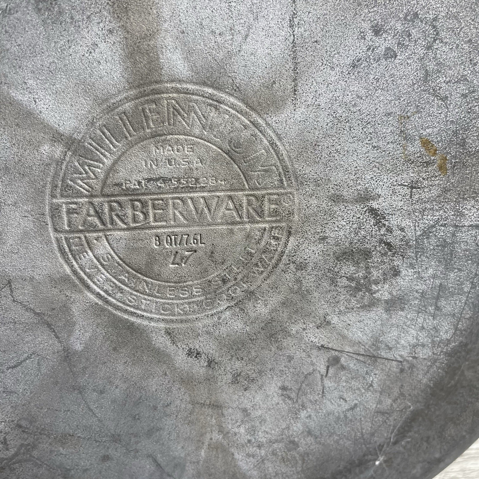 Farberware Millennium Stainless NEVER STICK 8QT Stock Pot Lid 2 Handles USA
