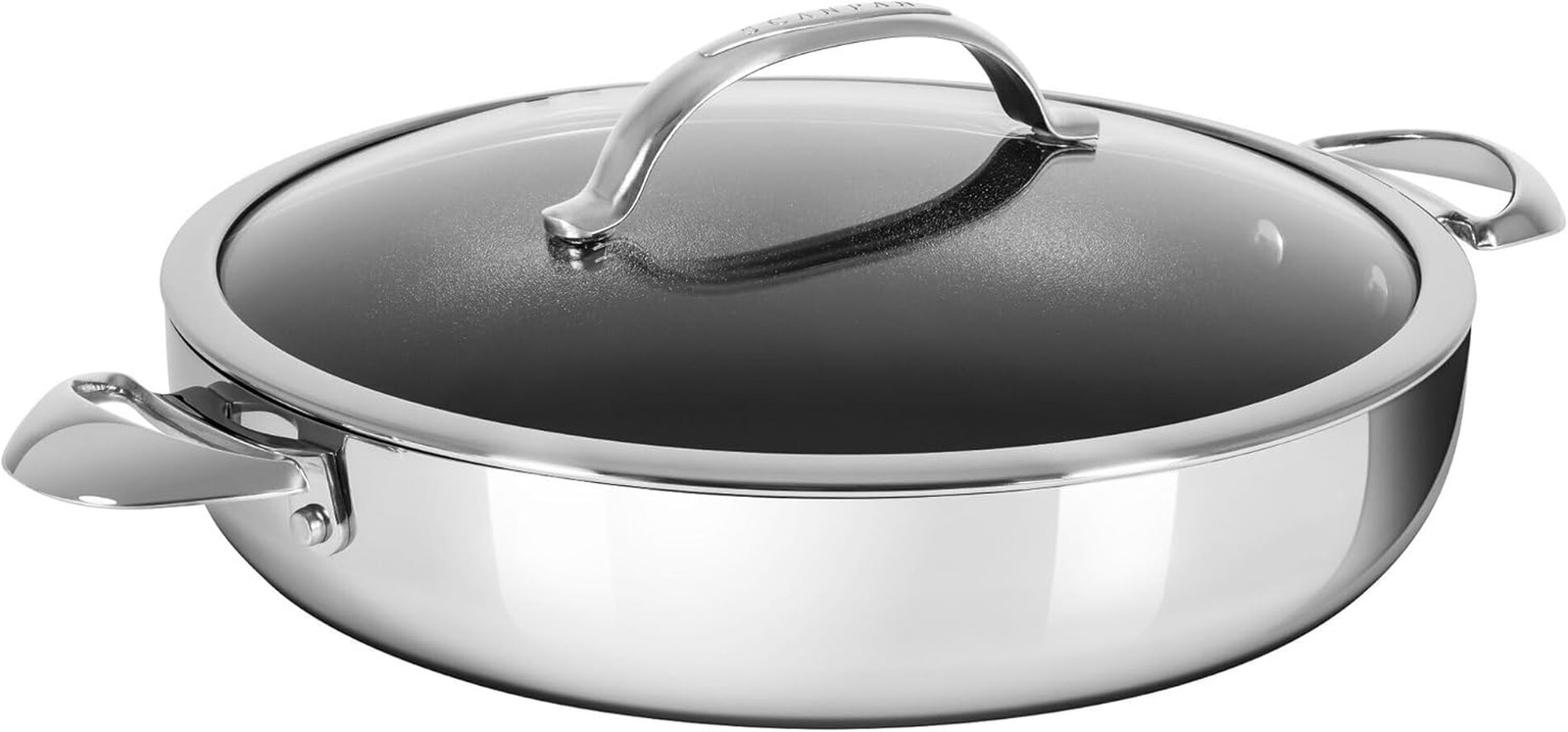 Haptiq 5.25 Qt Nonstick Chef Pan with Lid – Induction & Oven Safe