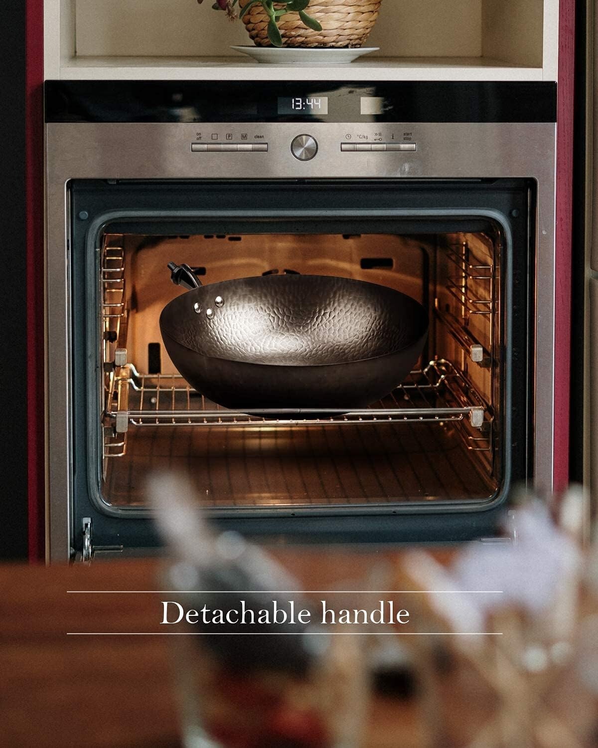 Rust-Resistant Carbon Steel Wok with Special Design Elements – Chef’s Essential